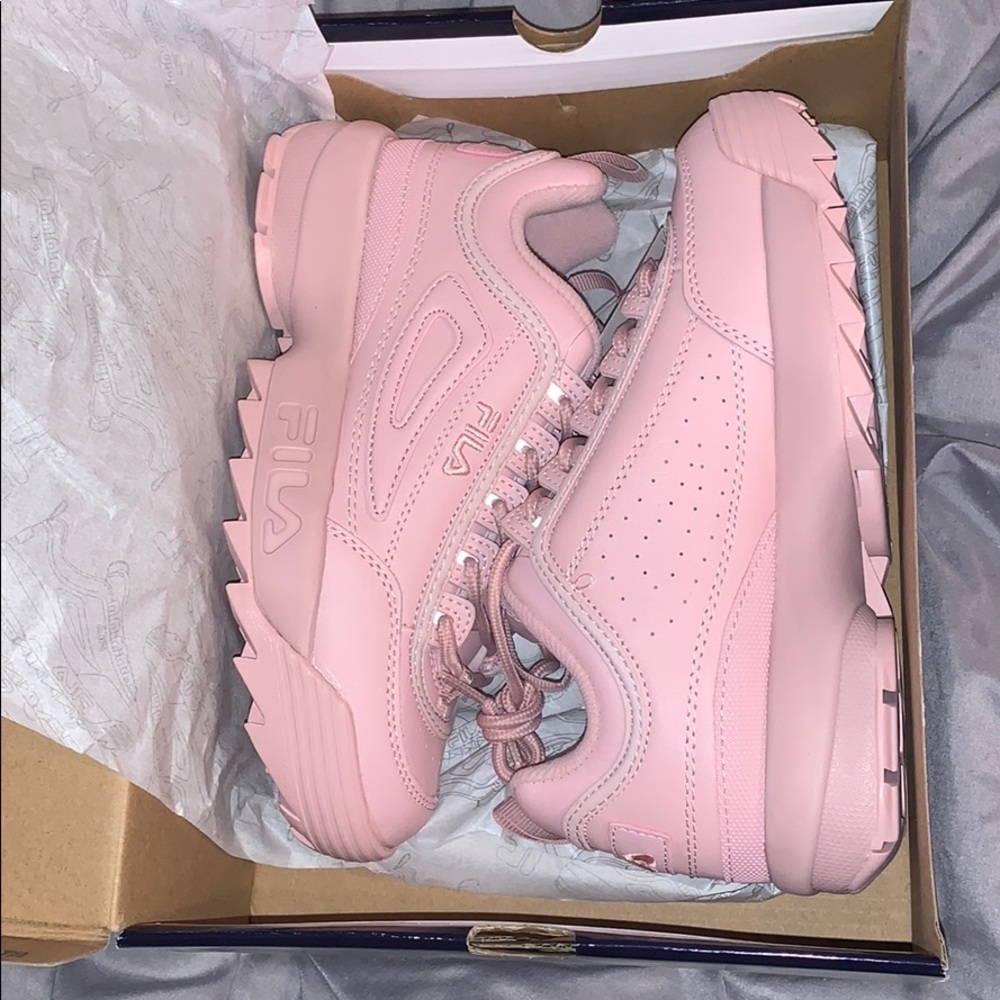 Pink Fila Sneakers (Disrupter II)